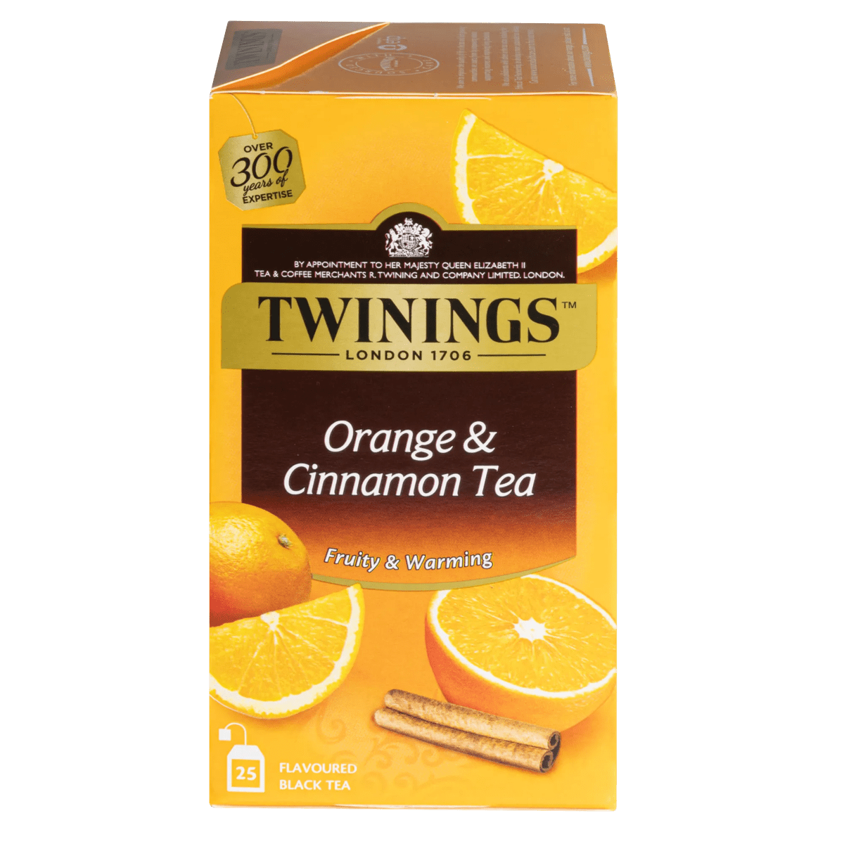 Twinings thé noir orange & cannelle 25x2g