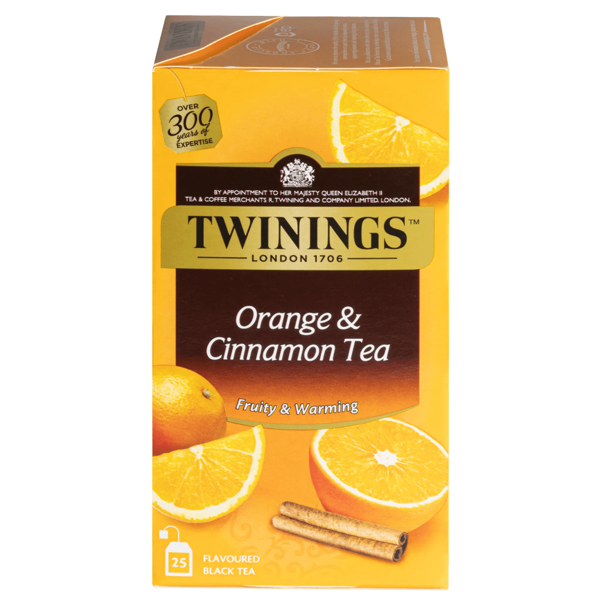 Twinings thé noir orange & cannelle 25x2g