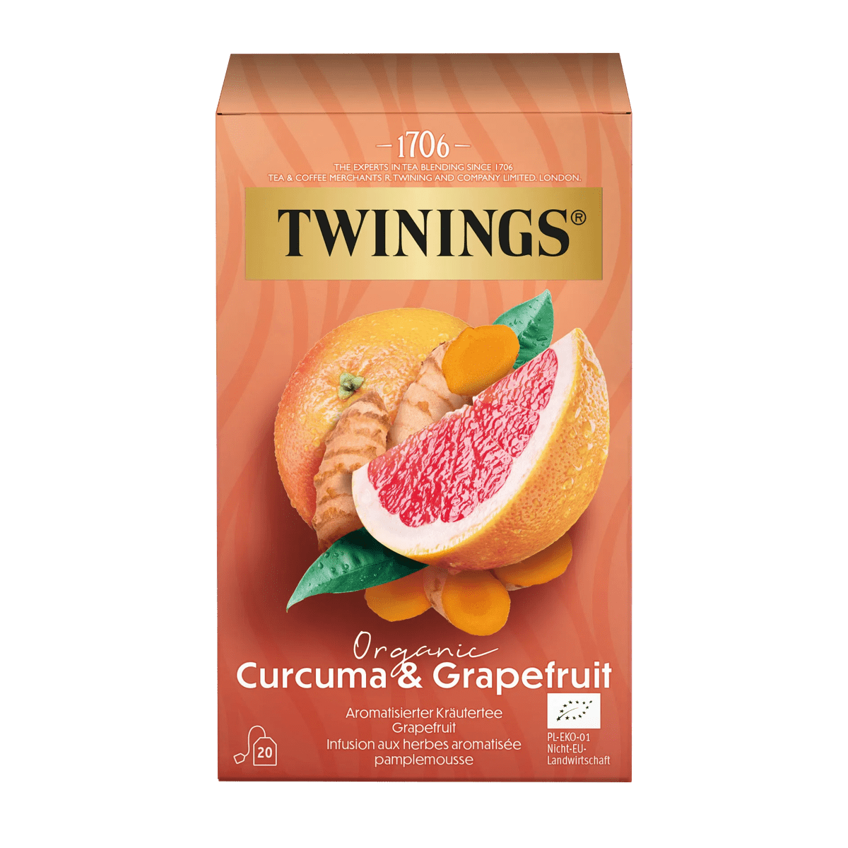 Twinings Bio Curcuma & Pompelmo 20 x 2 g