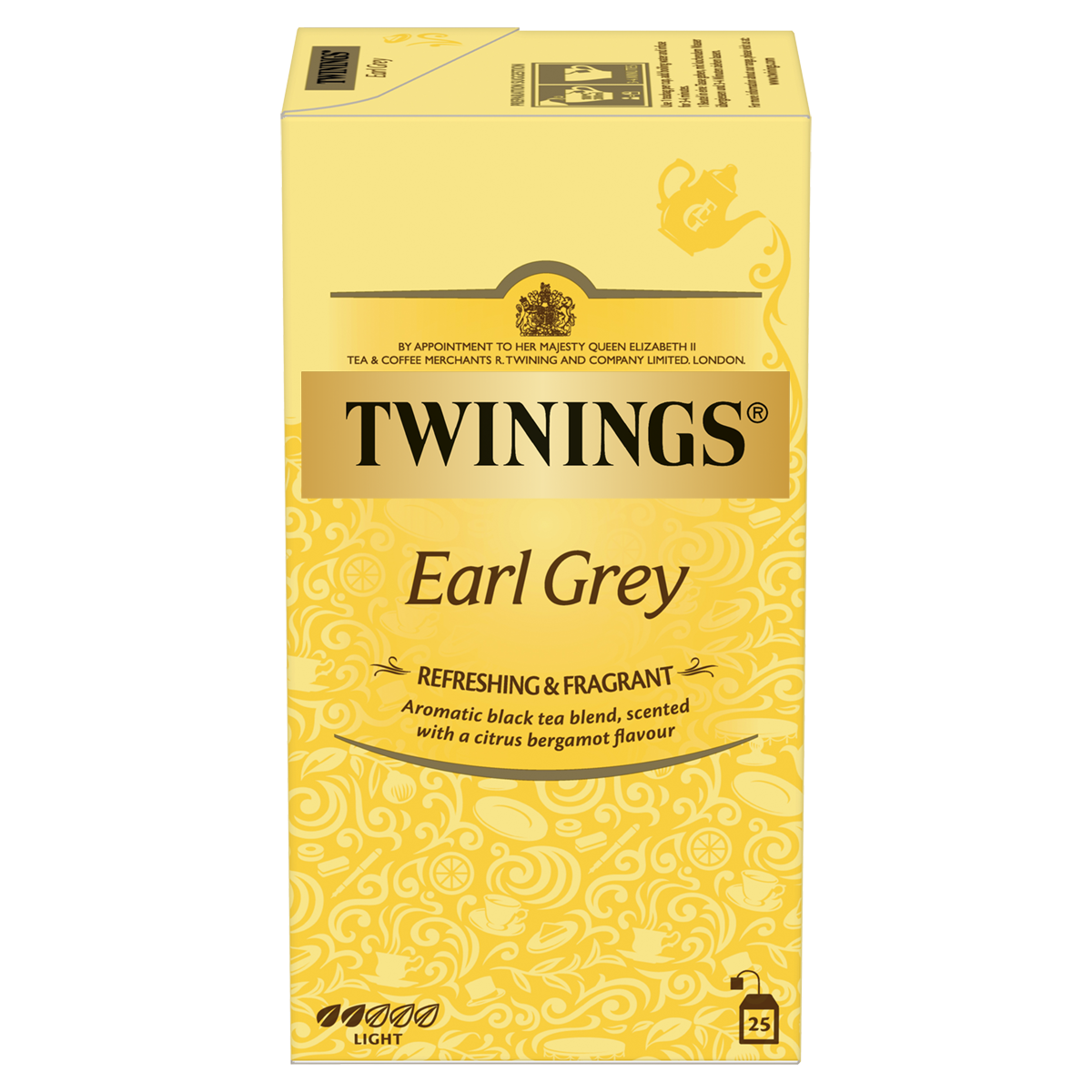 TWININGS Original earl grey thé aromatisé bergamote 50 sachets