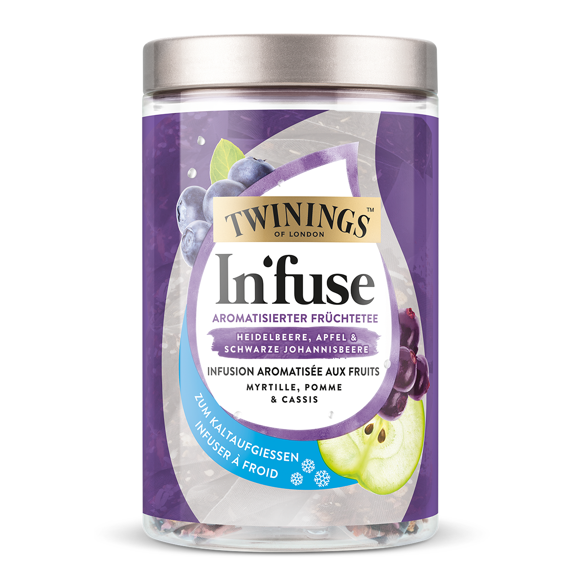Twinings In'fuse bleuet, pomme et cassis