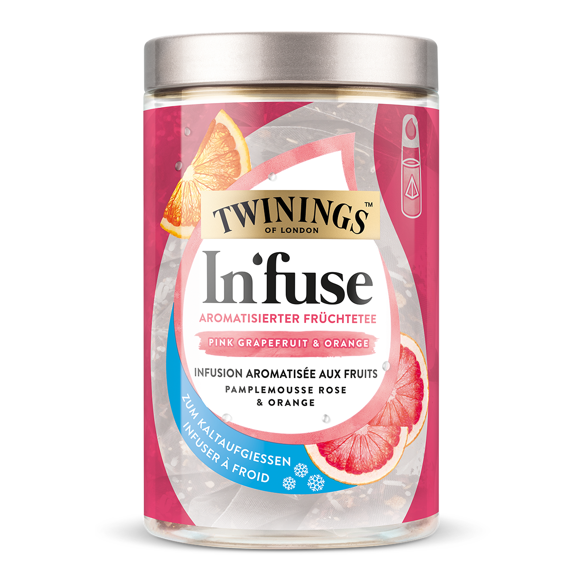 Twinings In'fuse pamplemousse rose et orange
