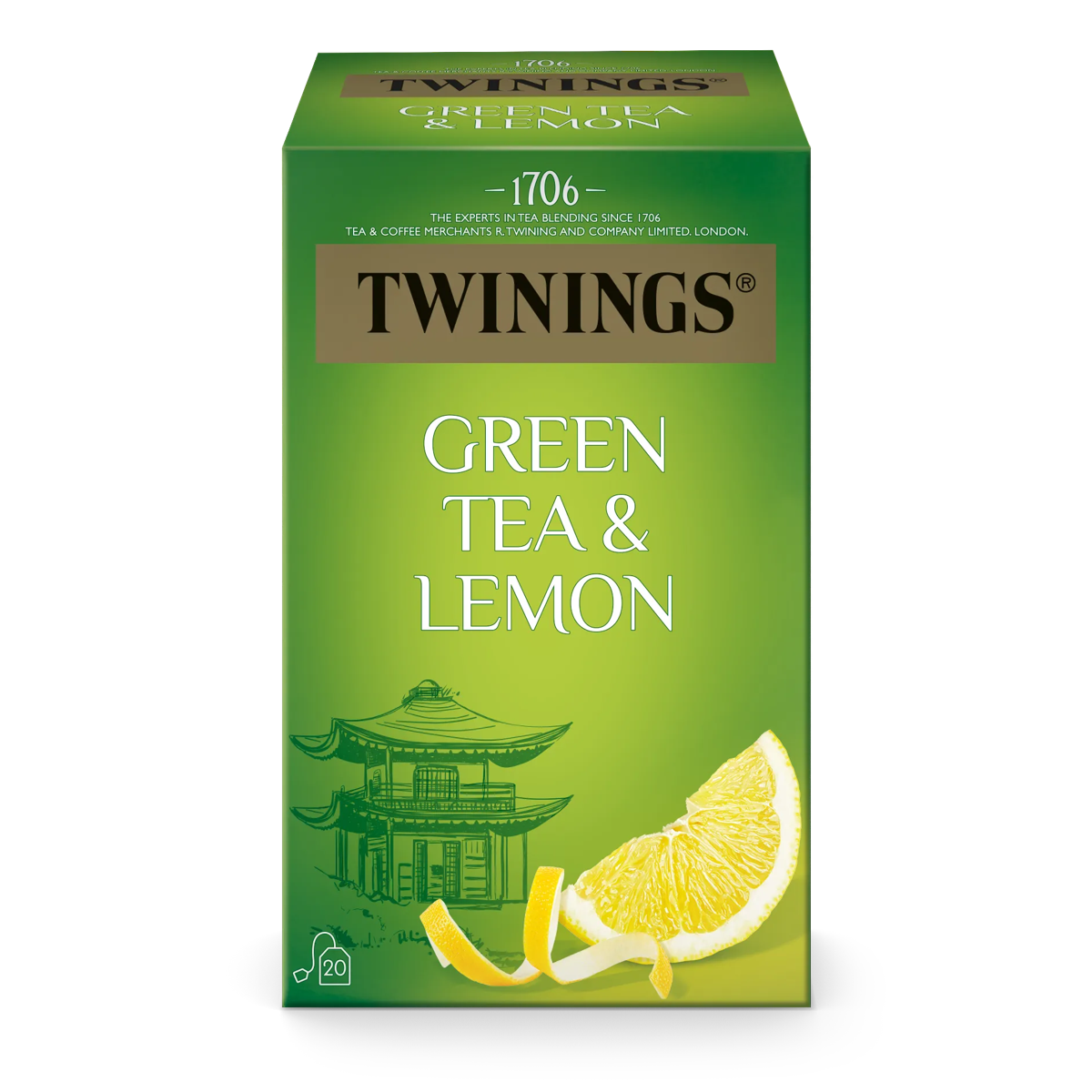 Twinings thé vert citron 20 x 1.6g