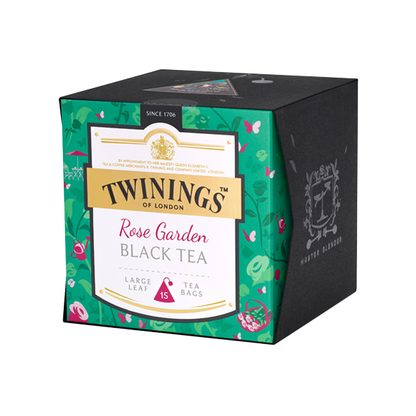 Twinings Rose Garden Black Tea Platinum Thé