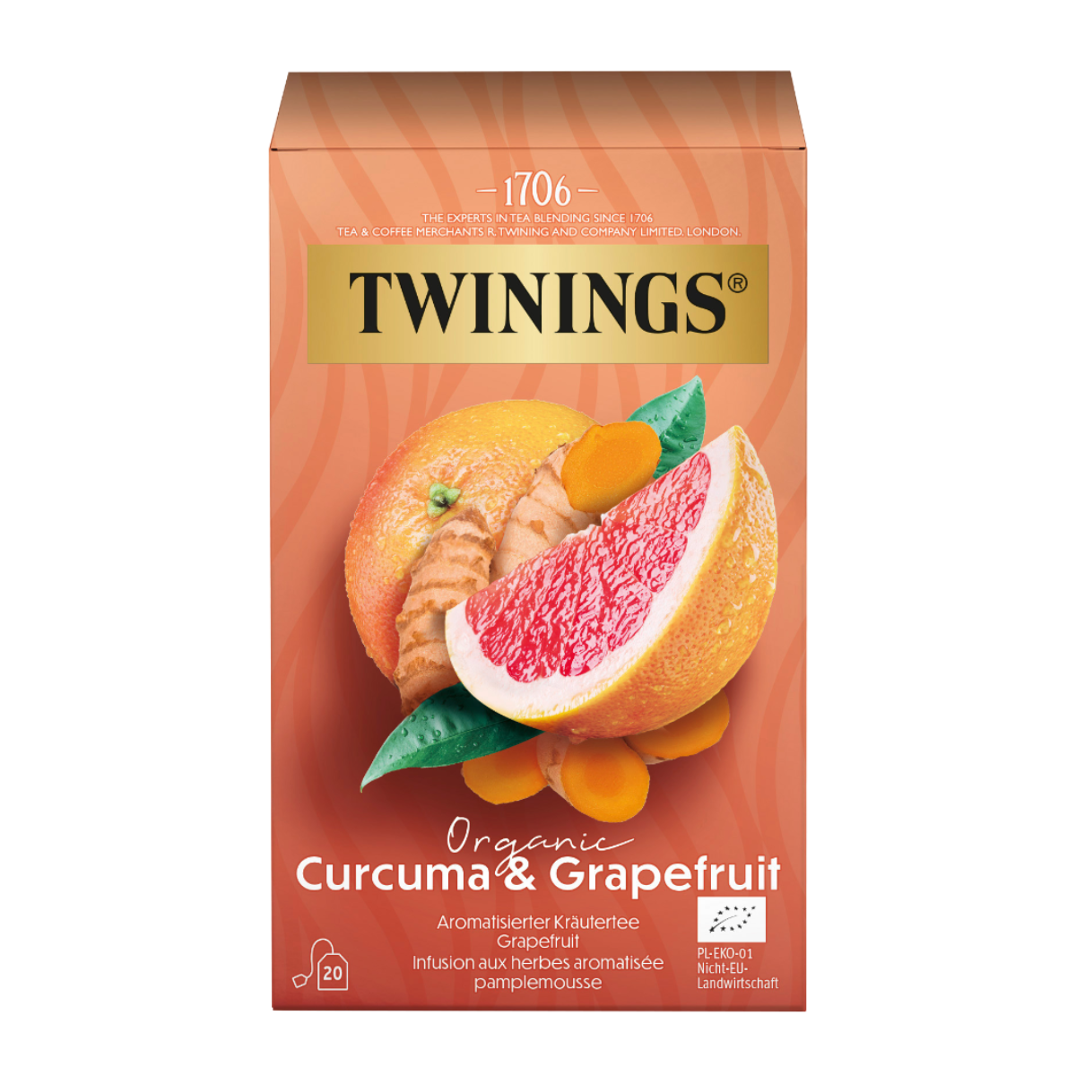 Twinings Bio Kurkuma & Grapefruit 20 x 2 g