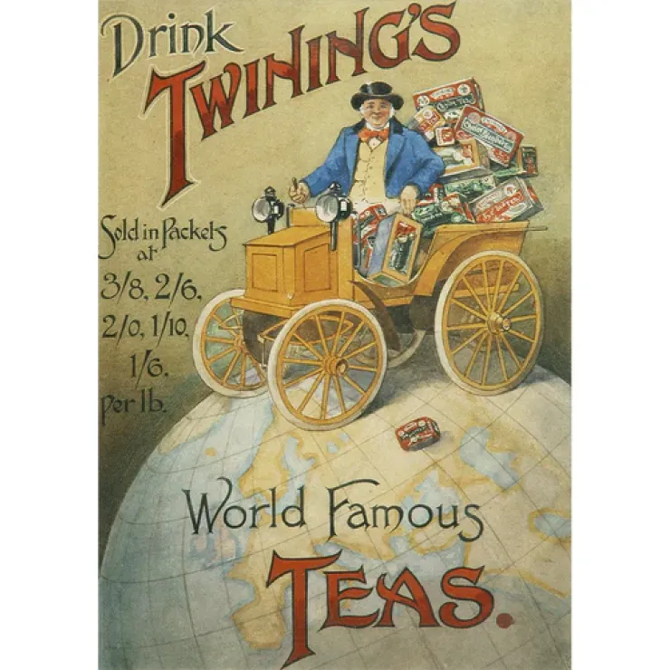 Première publicité imprimée de Twinings